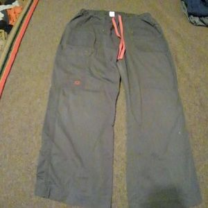 Gray Maevn Blossom scrub pants